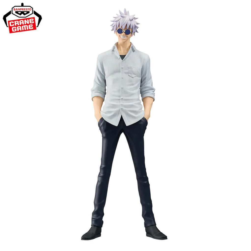 JUJUTSU KAISEN FIGURA SATORU GOJO KAIDAMA-TAMAORI II KING OF ARTIST COMO NUEVA PREVENTA 3-4 SEM.